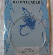 nylon leader 9 ft 5X  0.152